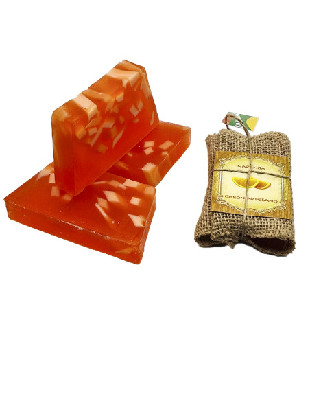 Jabón artesano de naranja