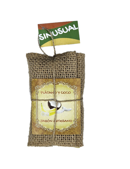 Sabó artesà de plàtan i coco