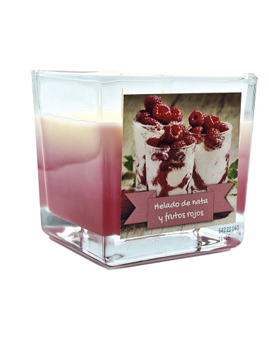 Vela aroma Helado de frutos rojos y nata