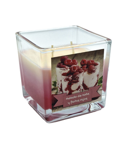 Vela aroma Helado de frutos rojos y nata