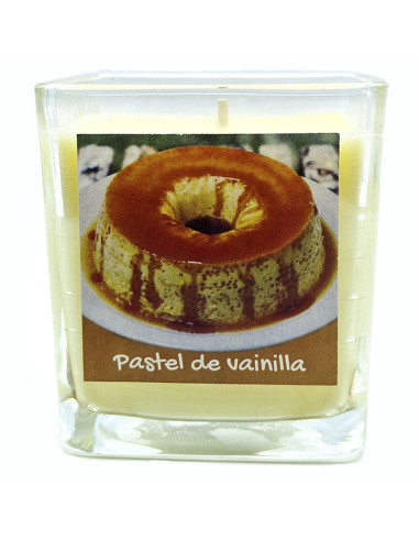 Vela de cera de soja aroma Pastel de vainilla