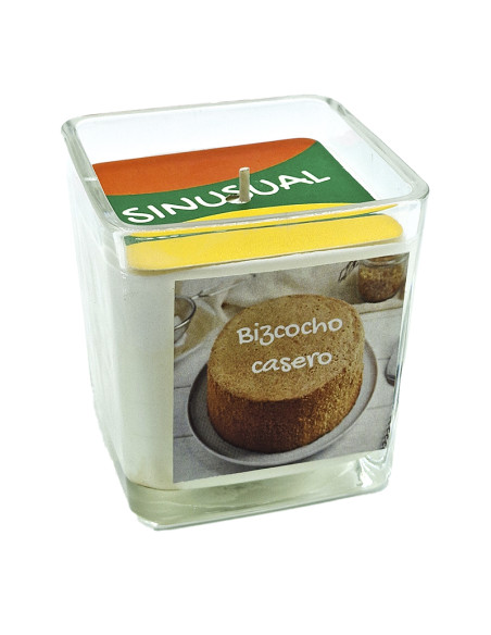 Vela de cera de soja aroma Bizcocho casero
