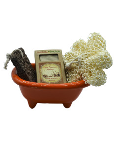 Cesta regalo bañera EXFOLIANTE 1