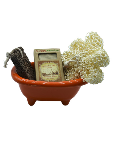 Cesta regalo bañera EXFOLIANTE 1