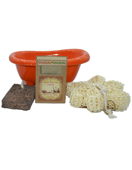 Cesta regalo bañera EXFOLIANTE 1