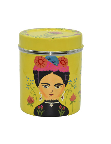 Caixa de metall esmaltat Frida