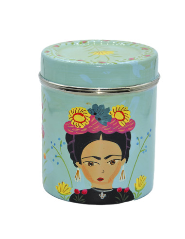 Caixa de metall esmaltat Frida