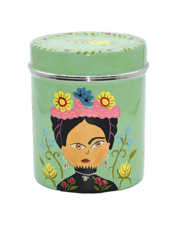 Caixa de metall esmaltat Frida