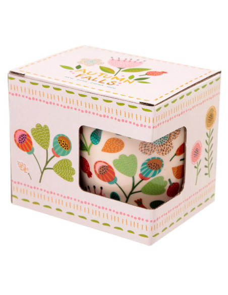 Taza de Porcelana Otoño Floral