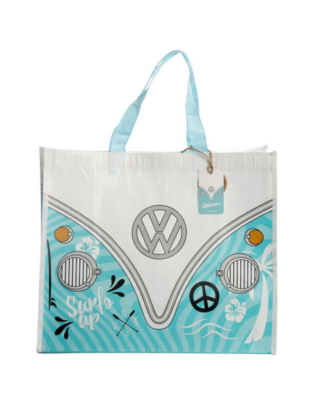 Bossa de la compra reutilitzable feta amb ampolles reciclades - Caravana Volkswagen Camper VW Surf Adventure