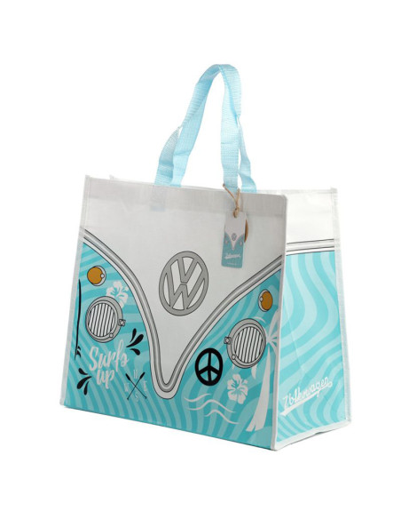 Bossa de la compra reutilitzable feta amb ampolles reciclades - Caravana Volkswagen Camper VW Surf Adventure