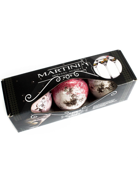 Set de 3 bombas de baño Martini