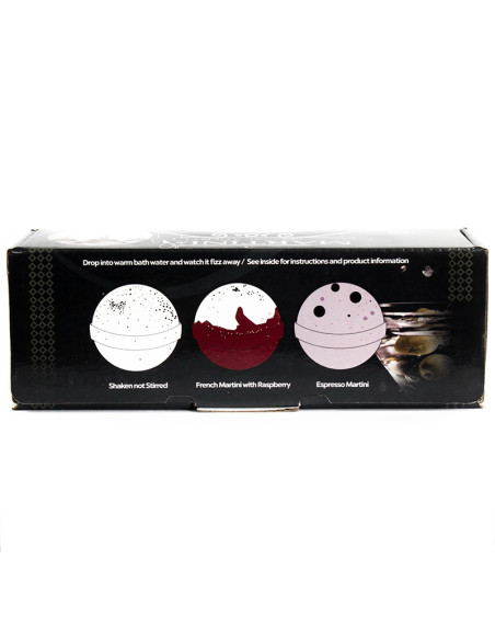 Set de 3 bombas de baño Martini