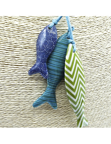 Collaret ajustable tres peces verde turquesa