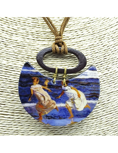 Collar de fusta mitja lluna Sorolla