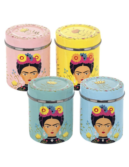 Caja de acero inoxidable esmaltado Frida