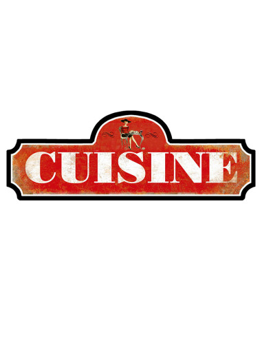 Placa vintage per a paret CUISINE