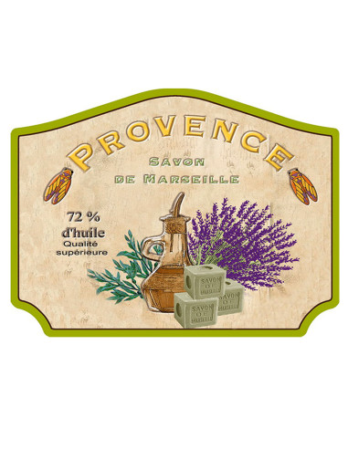 Placa metall per a paret PROVENCE