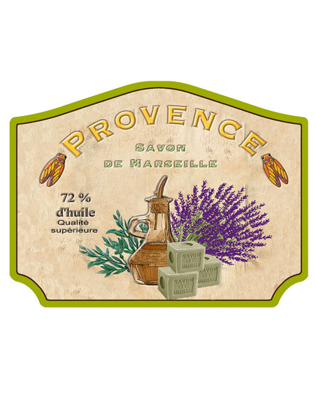 Placa metall per a paret PROVENCE