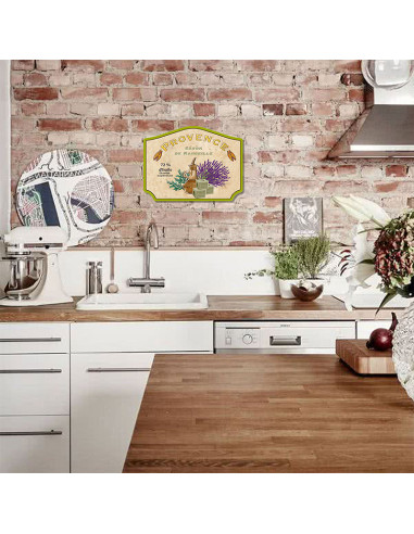 Placa metall per a paret PROVENCE
