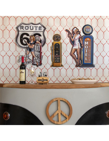 Abridor de botellas vintage para pared GASOLINERA