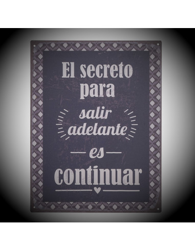Placa paret frase EL SECRETO...