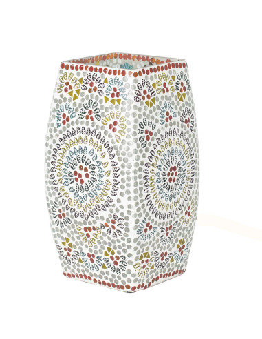 Lámpara de sobremesa cristal mosaico multicolor