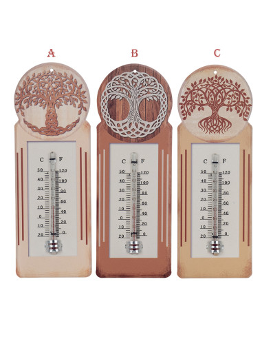 Termómetro decorativo metal ÁRBOL DE LA VIDA