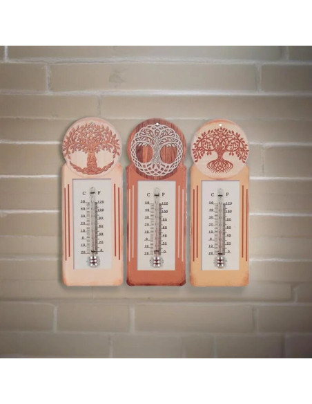 Termómetro decorativo metal ÁRBOL DE LA VIDA