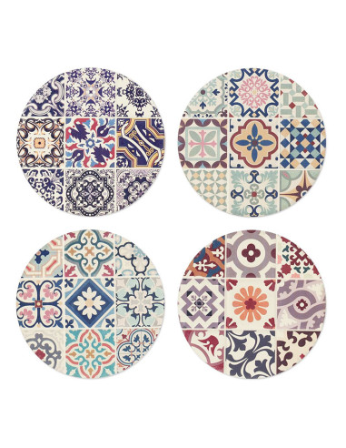 Joc 4 posagots ceràmica color