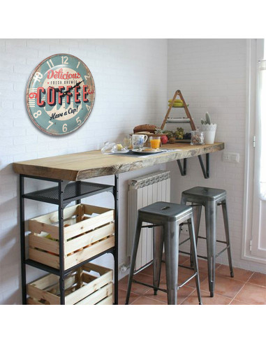 Rellotge de paret vintage COFFEE