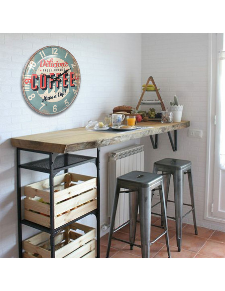 Rellotge de paret vintage COFFEE