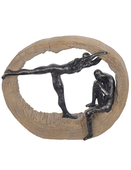 Figura home i dona en roca