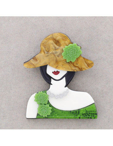 Broche mujer elegante