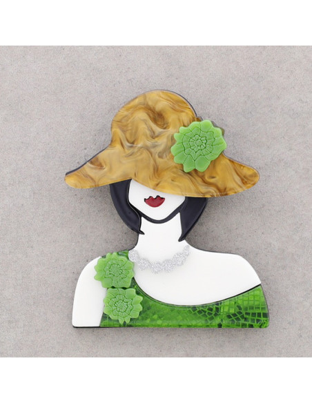 Broche mujer elegante