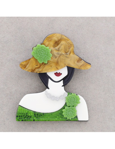 Broche mujer elegante