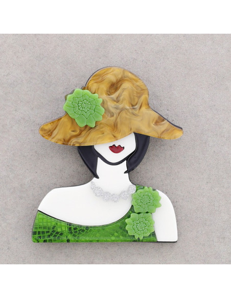 Broche mujer elegante