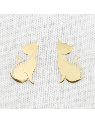 Pendientes gatito acero QUASI