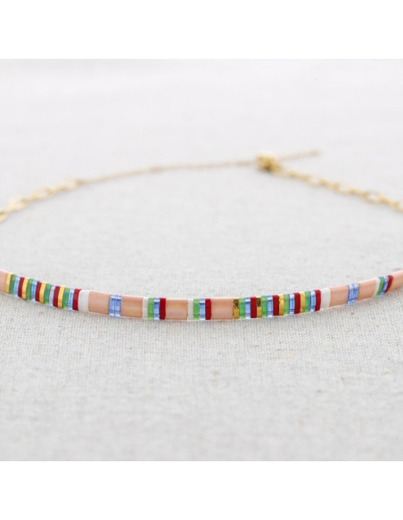 Collar tipus xoker acer comptes Miyuki QUASI