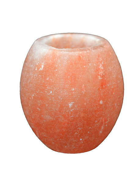 Juego 2 portavelas de sal del Himalaya