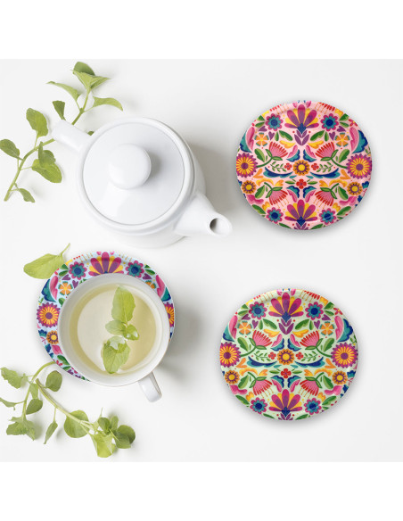 Joc 6 posagots rodons FLORS