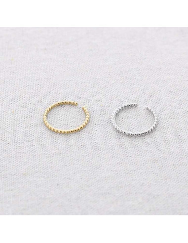 Anillo acero fino ondas QUASI
