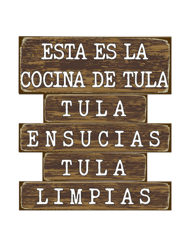 Placa pared cocina TULA