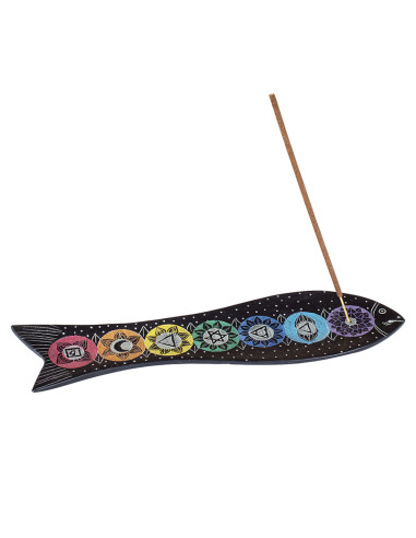 Apoyador de piedra para incienso en varilla PEZ