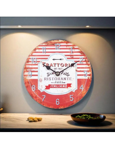 Reloj de pared vintage TRATTORIA