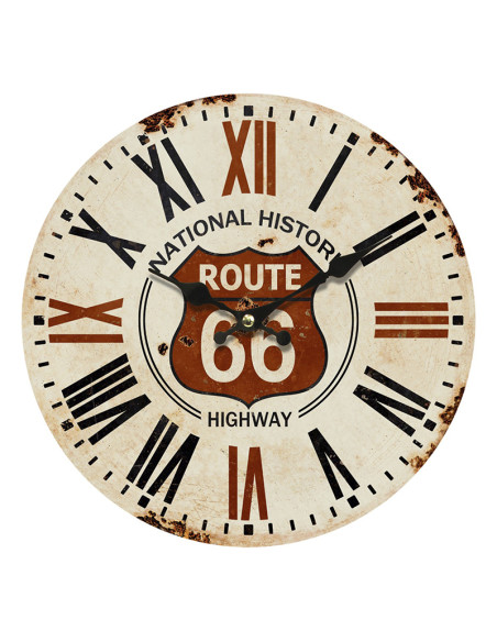 Reloj de pared vintage ROUTE 66