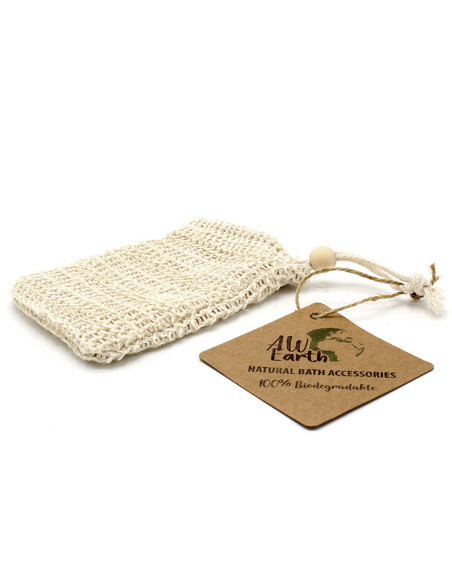 Bolsa exfoliante de yute para jabón