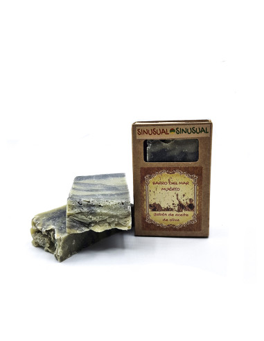 Jabón exfoliante con aceite de oliva y barro del Mar Muerto