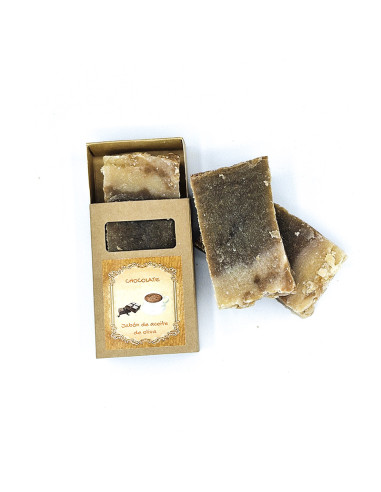 Jabón de chocolate con aceite de oliva