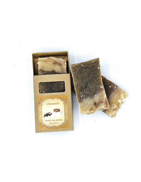 Jabón de chocolate con aceite de oliva